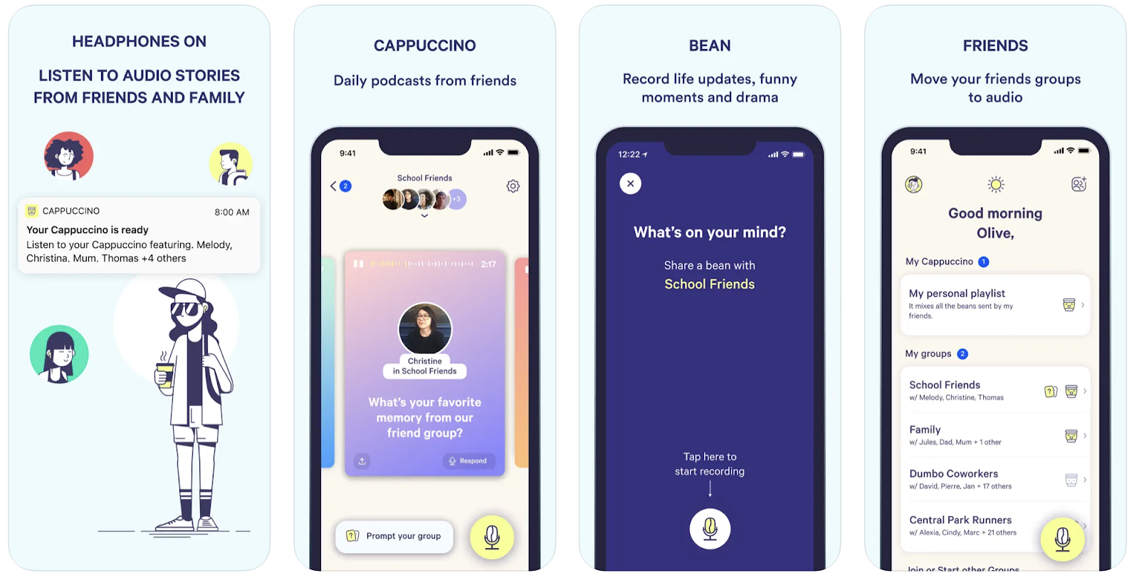 Cappuccino app store screenshots