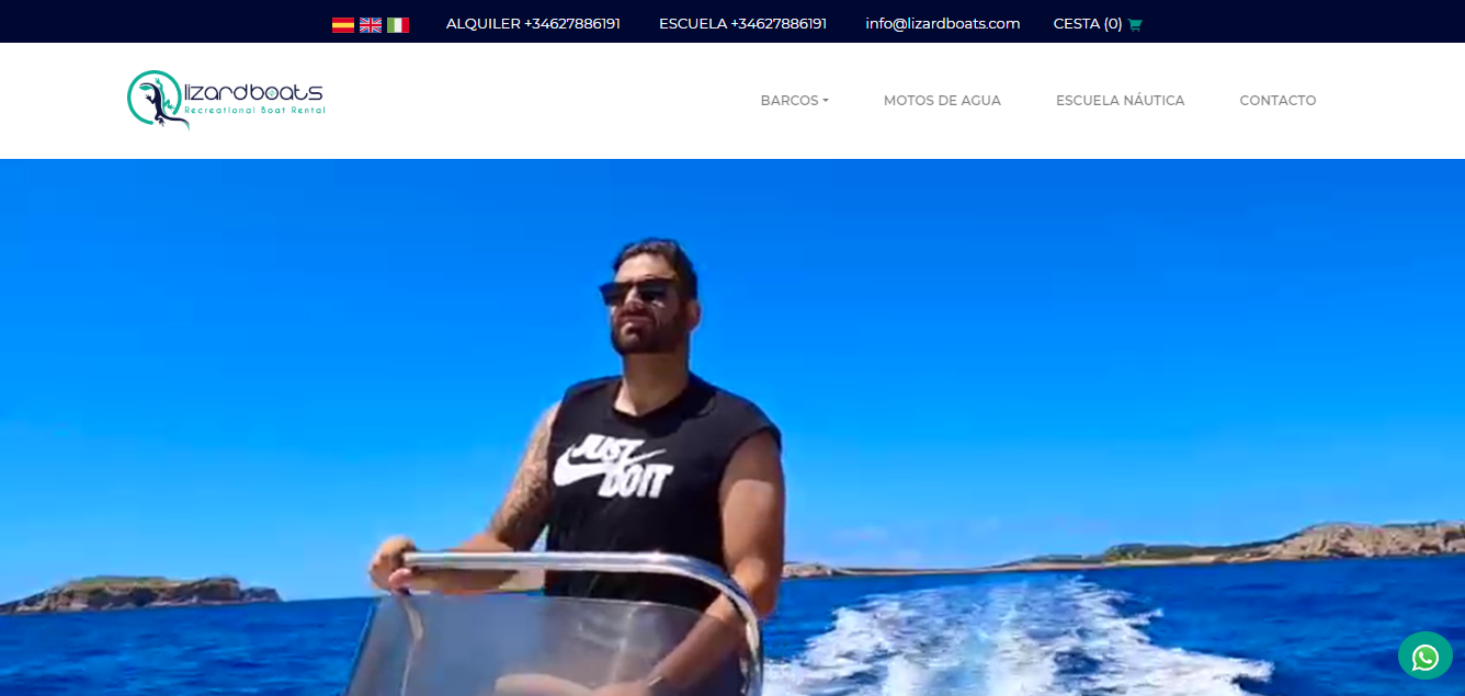 Rutas de navegación en Ibiza.
