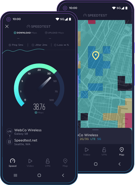 Internet speed testing app