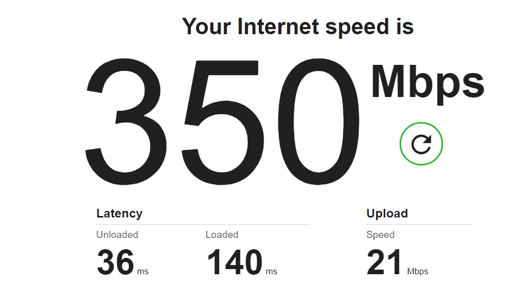 internet speed