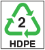 Recycling Code 2 HDPE