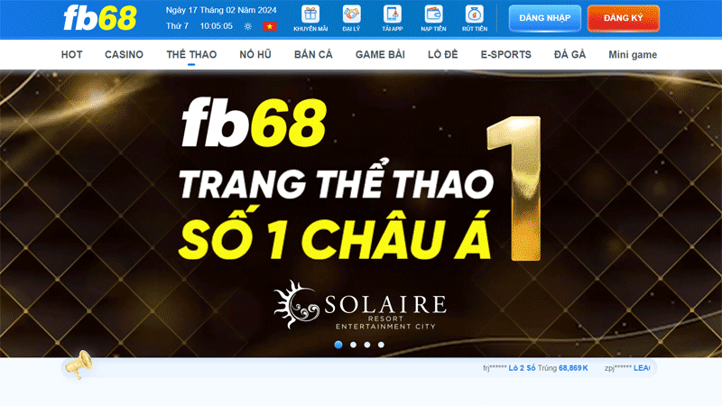 Những trải nghiệm thú vị tại fb68