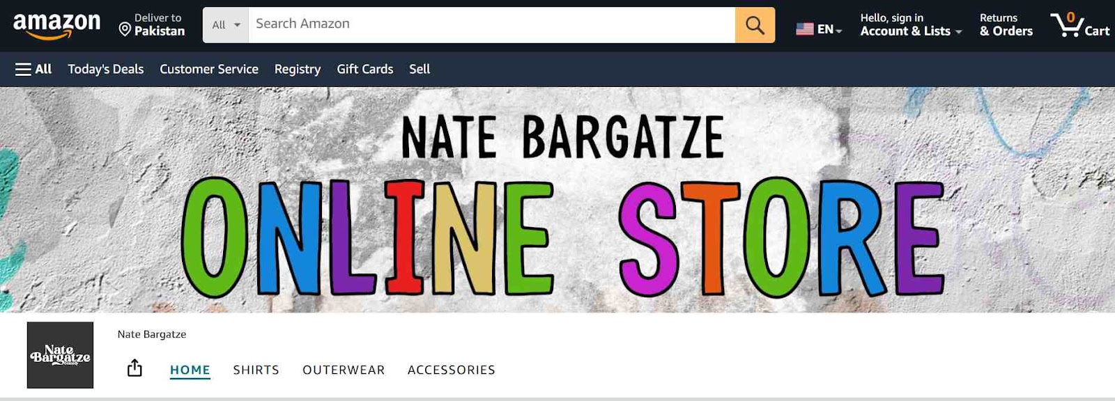 Nate Bargatze Merchandise Store