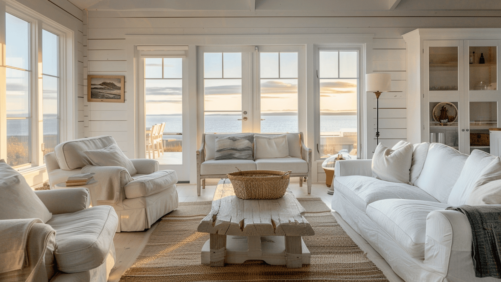 A cozy interior of a Canadian Maritime cottage rental
