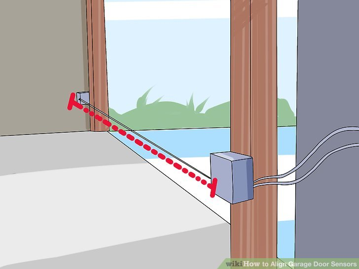 how to adjust garage door sensors