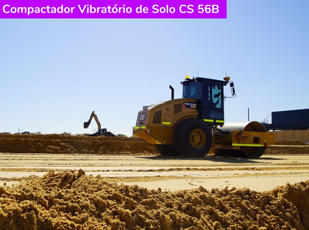 Compactador Vibratório de Solo CS 56B Caterpillar