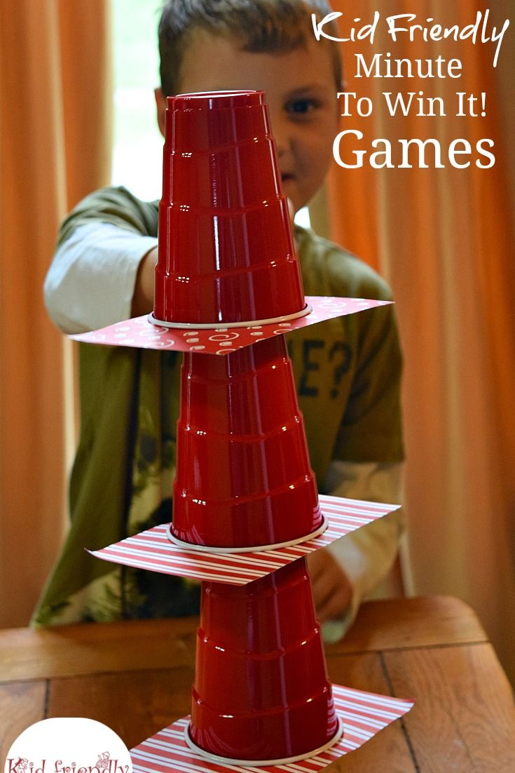 christmas games for kids cup stacking