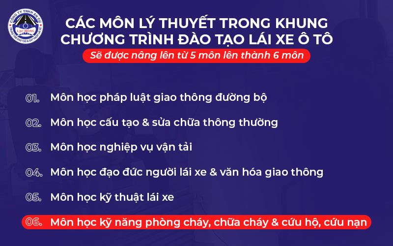 dao tao lai se o to co them mon ly thuyet moi 2024