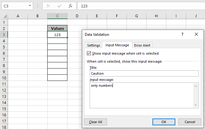 Data Validation and Error Checking in Microsoft Excel Online
