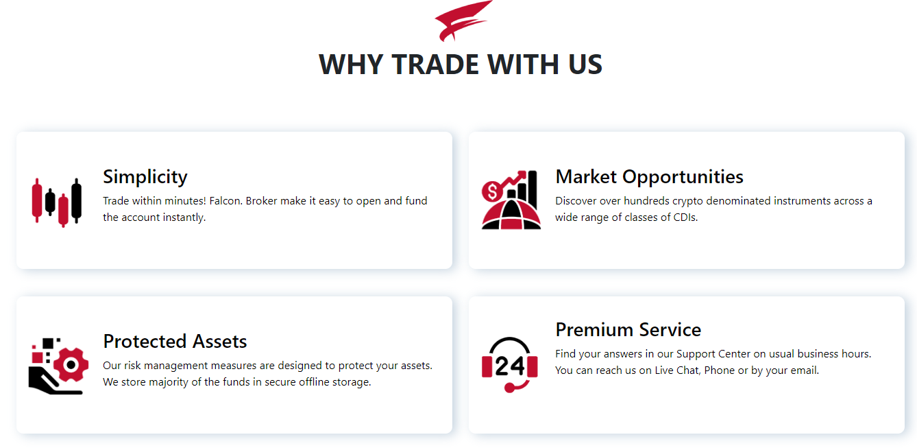 Falcon Broker benefits