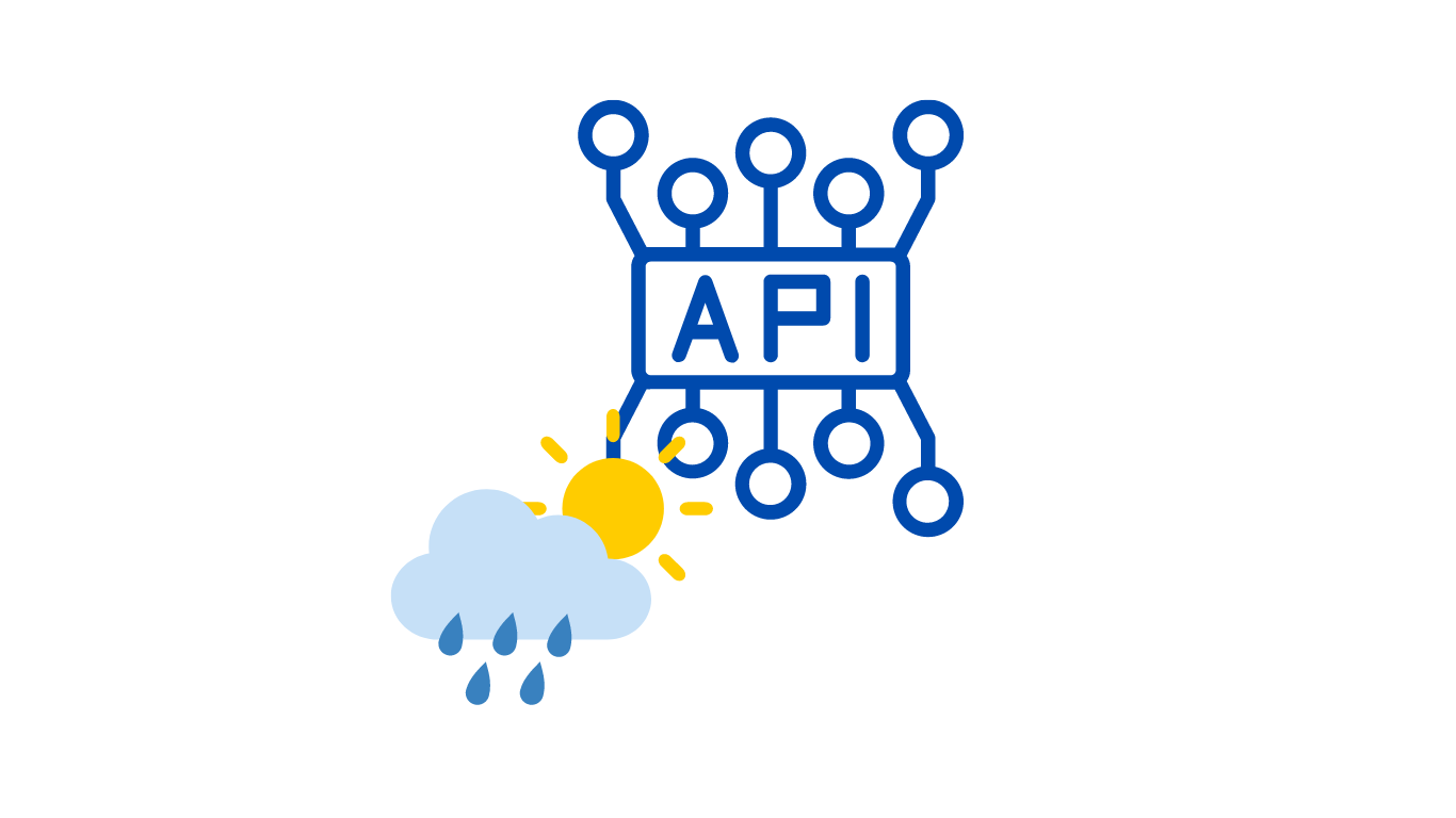 An illustration of a weather API