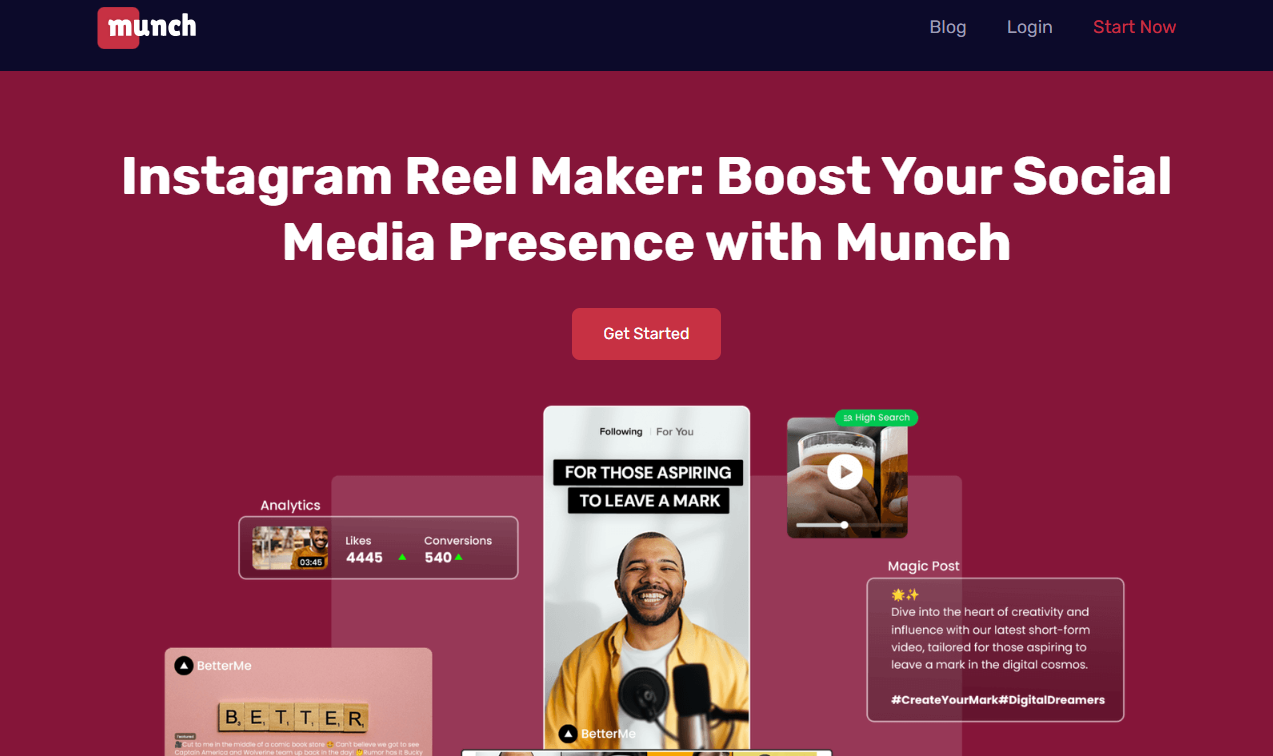 GetMunch Instagram Reels Maker