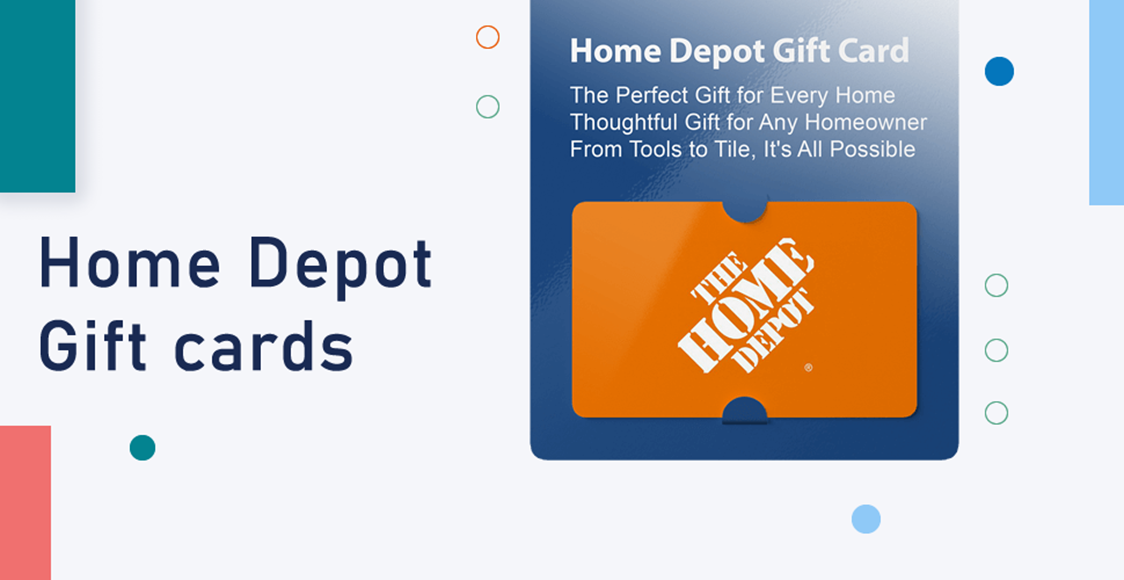 Home Depot gift card, usable for tools, tile, and more.