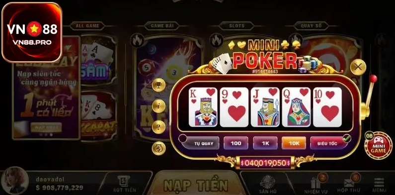 Tìm hiểu về Mini Poker vn88