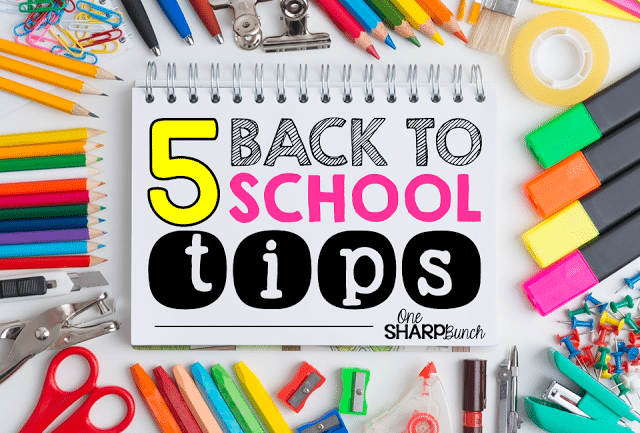 Save your sanity with these 5 back to school tips! So many great ideas for classroom management and classroom organization! Do these now to help manage your time and make your first day of school stress free!