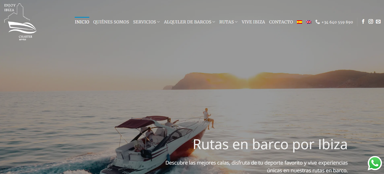 Descubre el mar con alquiler de barcos y navegación en Ibiza.
