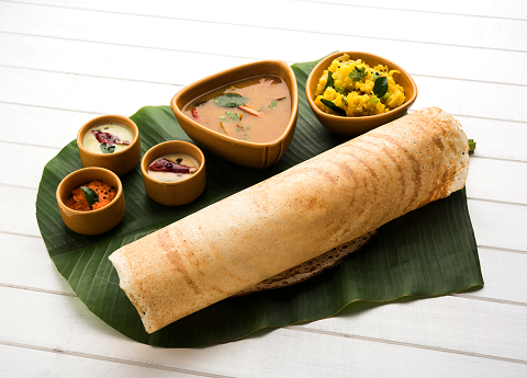 dosa with sambar