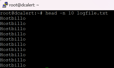 Displaying Specific Number of Lines