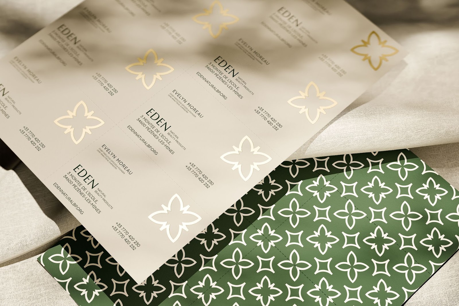 Artifact from the Eden Natural Beauty: Sustainable Branding and Visual Identity article on Abduzeedo