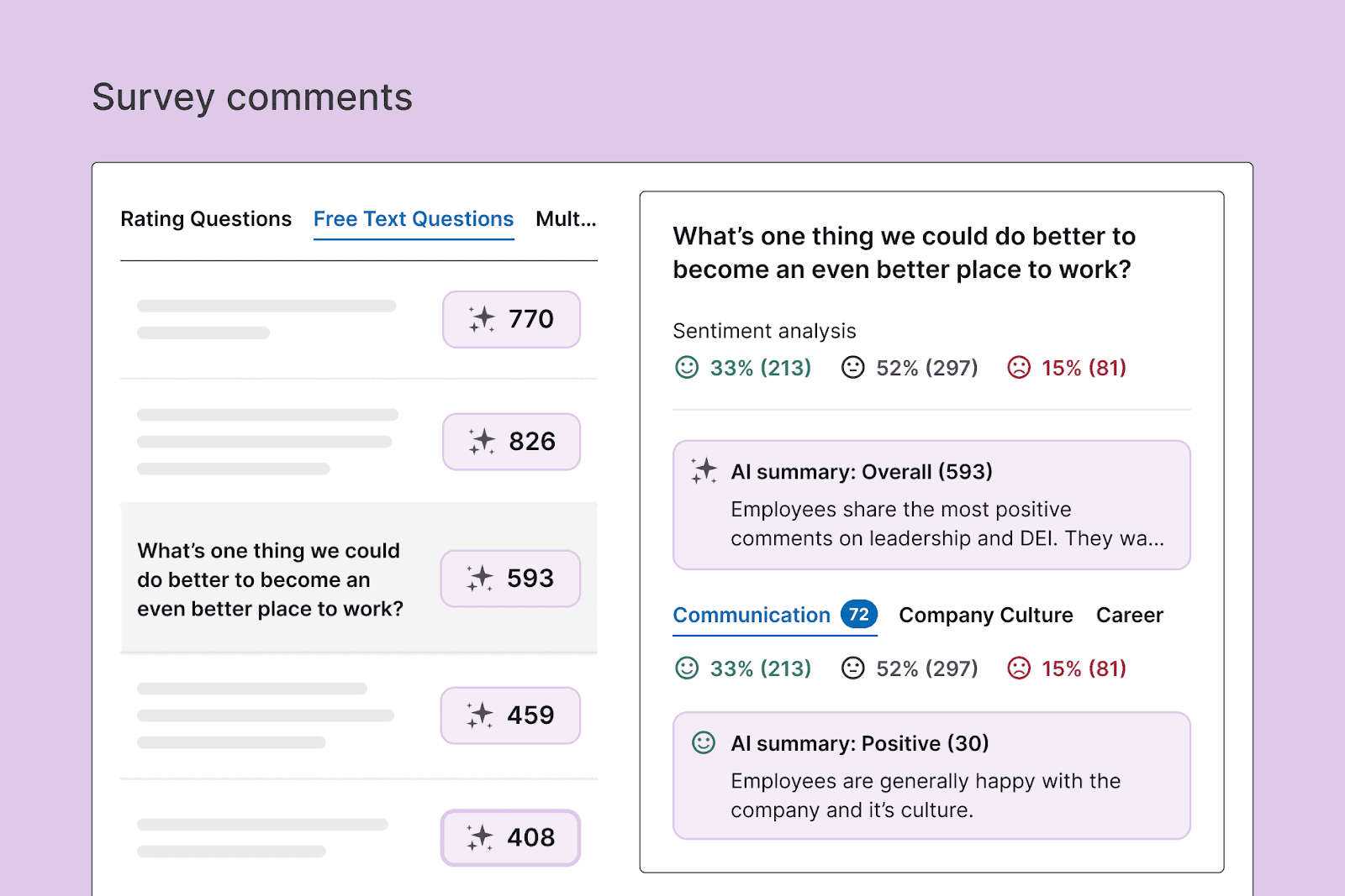  AI survey tools for different types of internal communication 