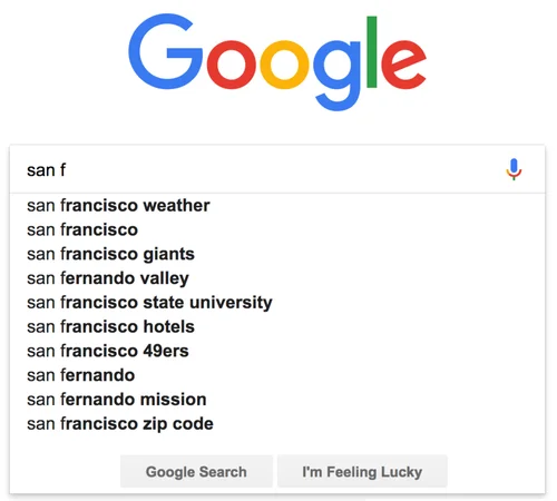 Google Search Auto-Suggest