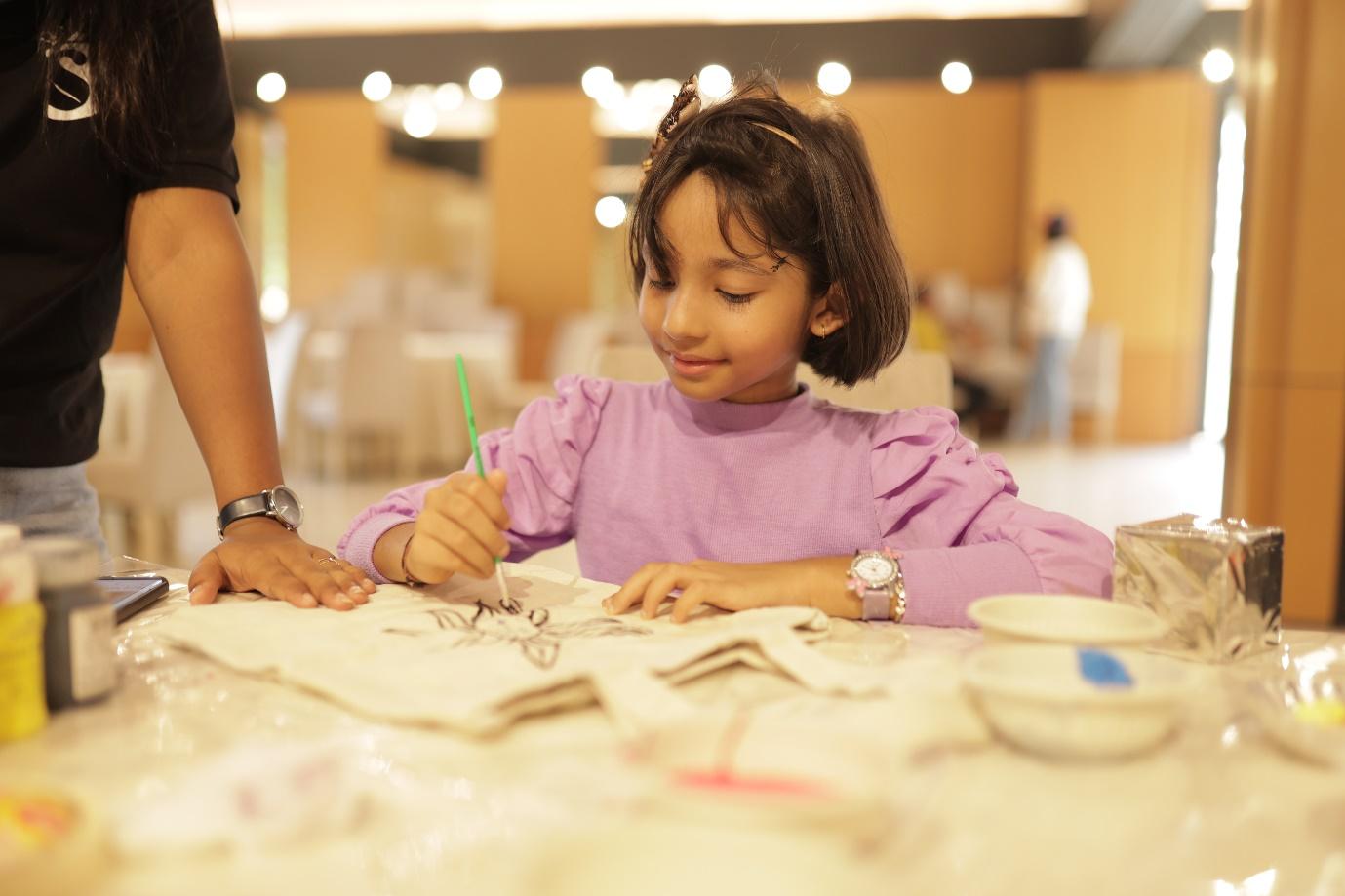 Children doing activities at Palava Kids Fest at Lakeshore Club Lawn in Palava City