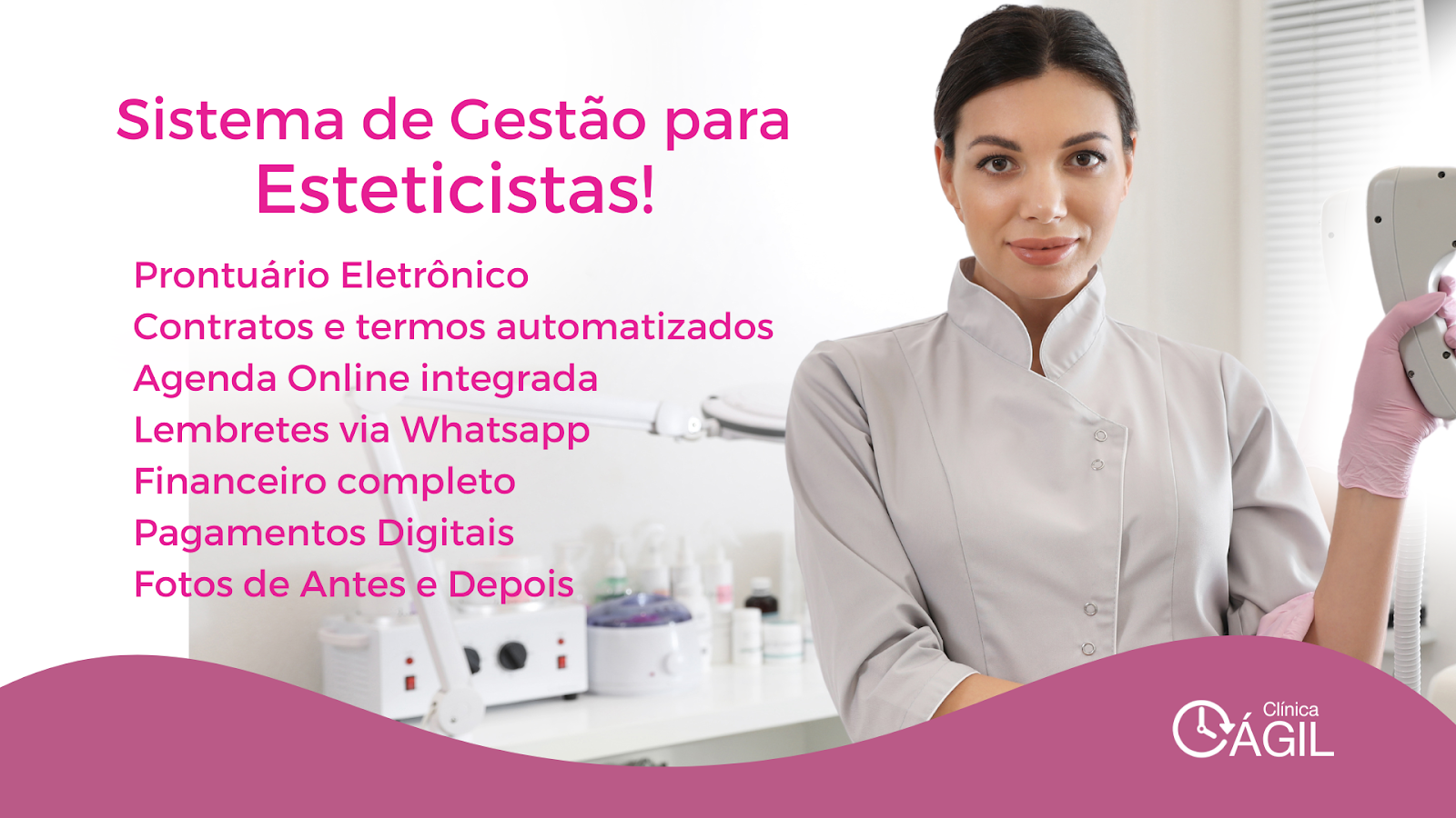 Agenda para clínica de estética: conheça o sistema clínica ágil 