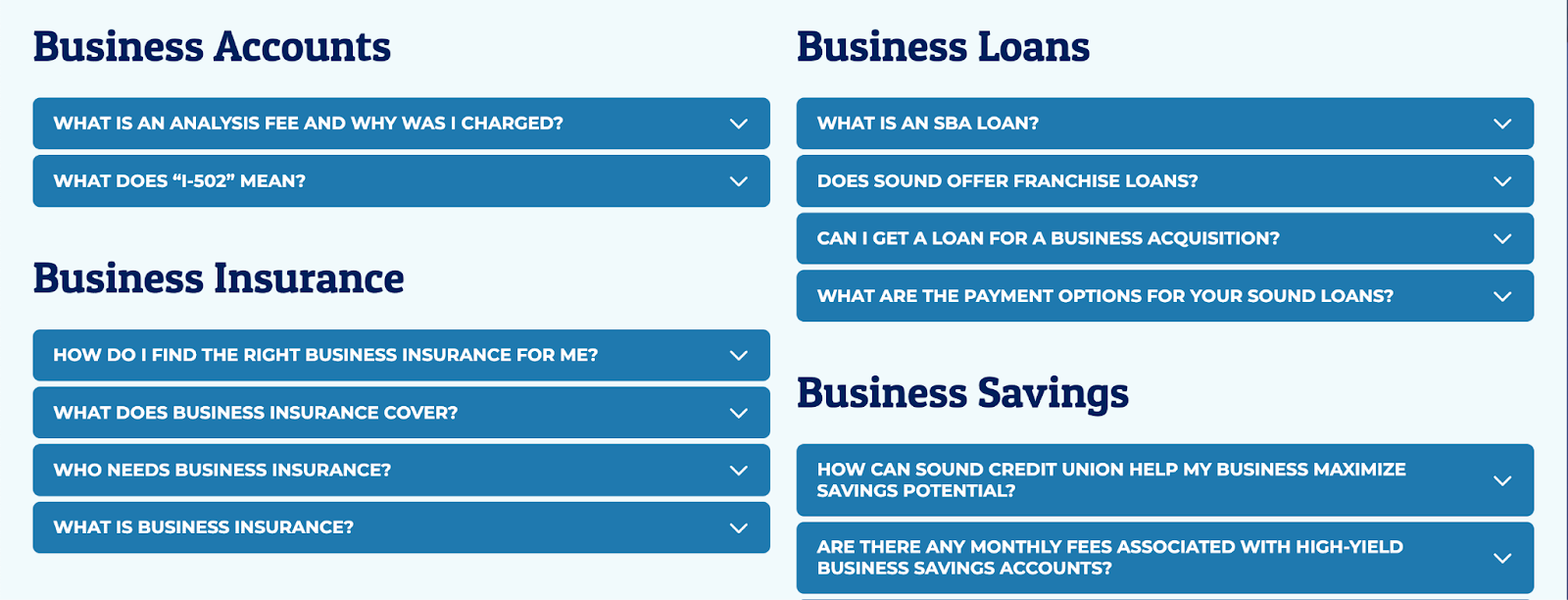 Sound Credit Union Support