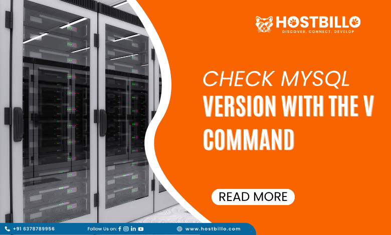 Check MySQL Version with the V Command