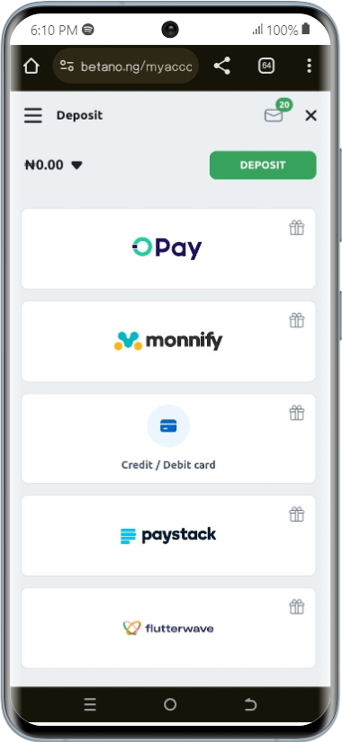 Payment methods