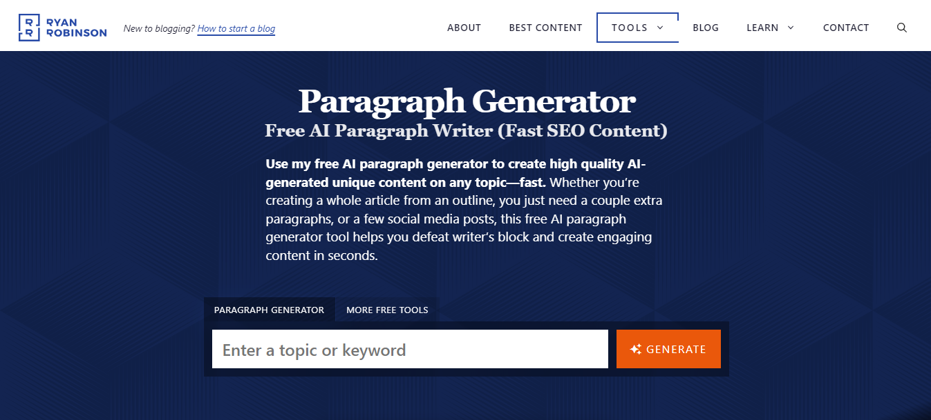 RyRob.com Paragraph Generator