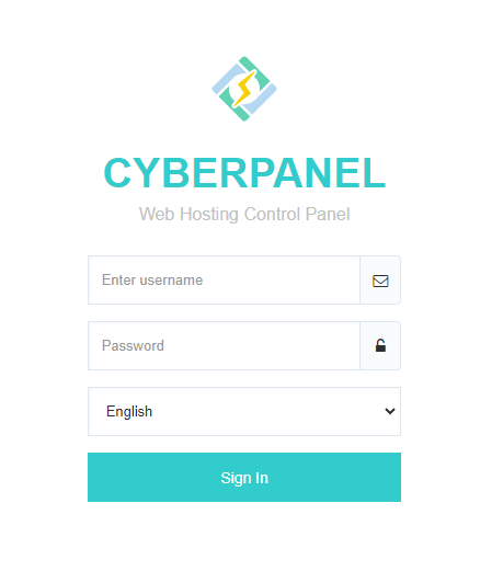 CyberPanel Login Page | BigCloudy KB 