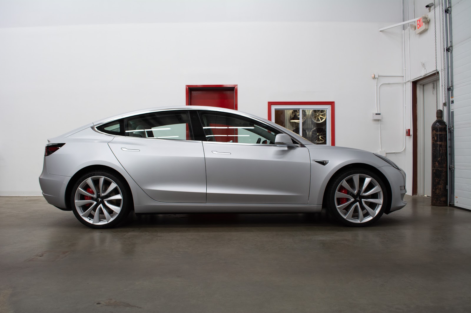 Ceramic coating by Automobilia Auto Salon protects this Tesla sedan