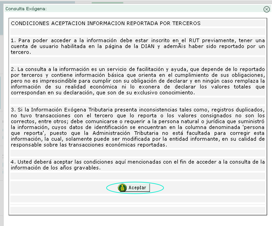 Paso 4 reporte de terceros Dian