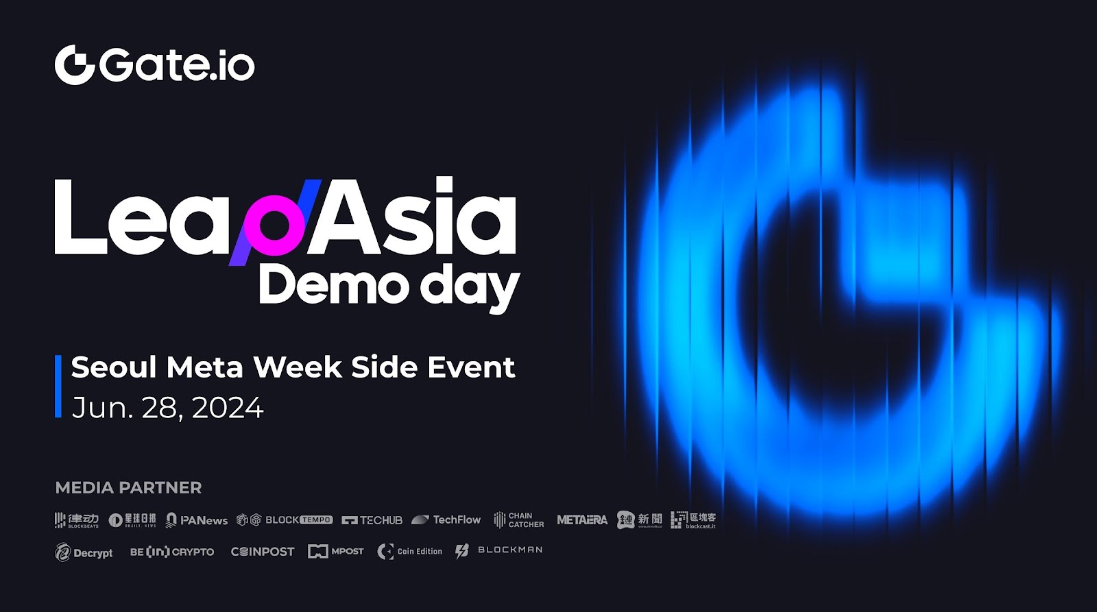 Gate.io Announces Lead Asia Demo Day to Empower Innovative Blockchain Projects