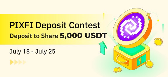 Deposit $PIXFI on bitrue