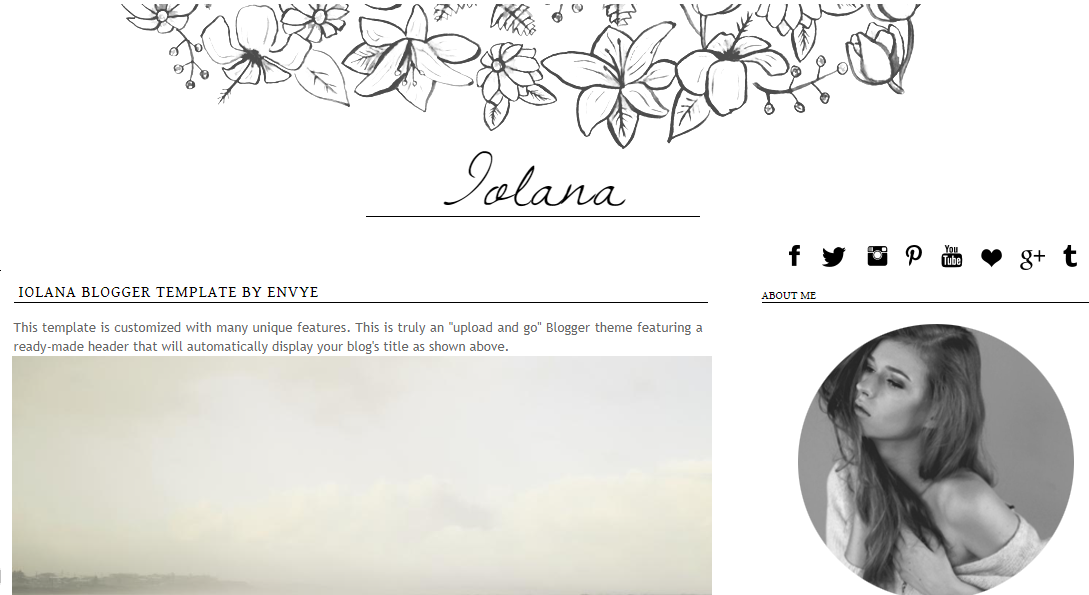 Iolana - Pretty Blog template