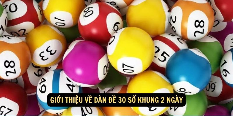 Giới thiệu về dàn đề 30 số khung 2 ngày