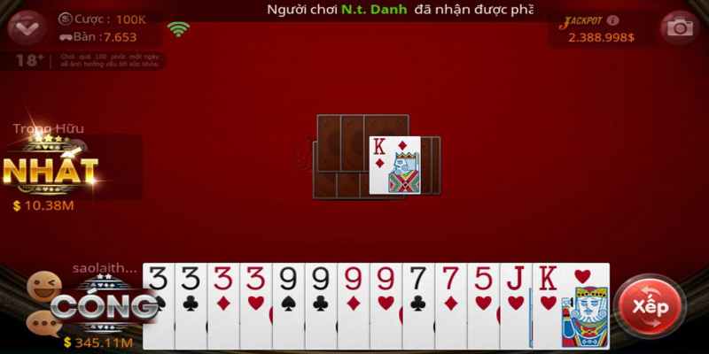 Khái niệm game bài tiến lên