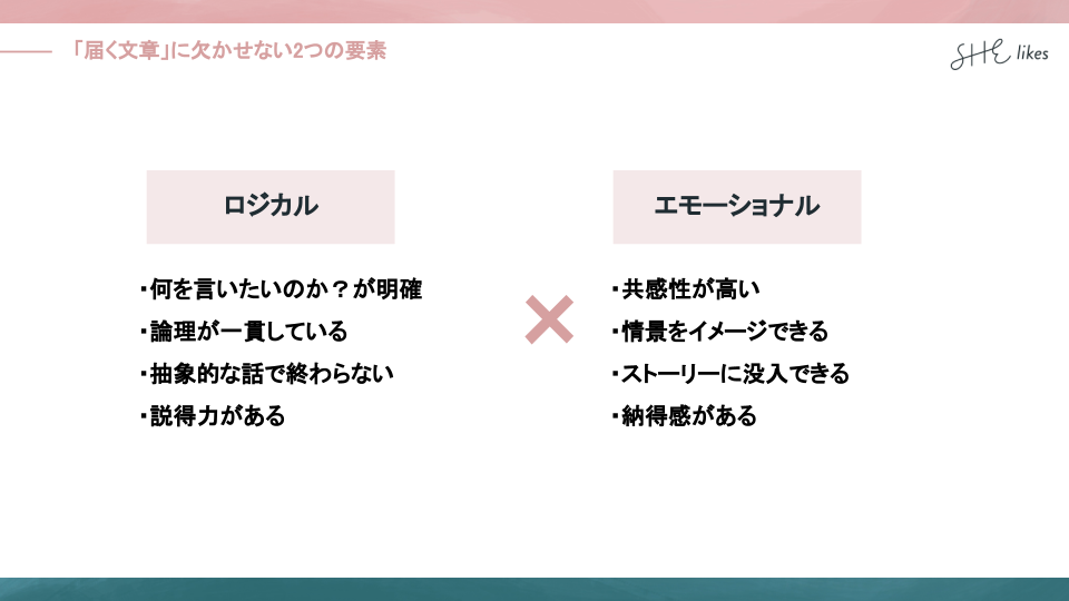 「届く文章」に欠かせない2つの要素