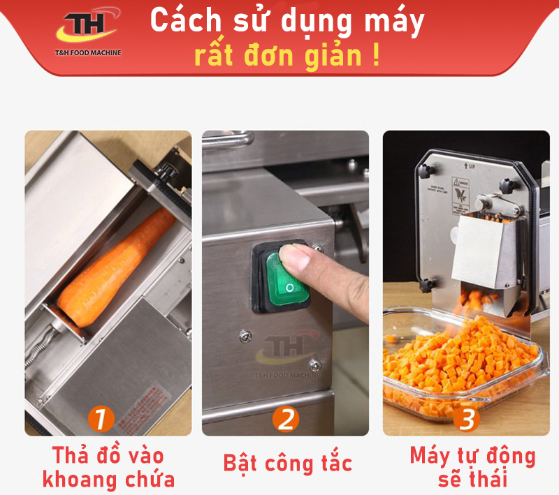 Máy thái hạt lựu rau củ YC-333