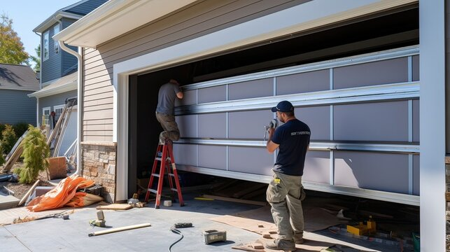 how much is a 16x7 garage door installed