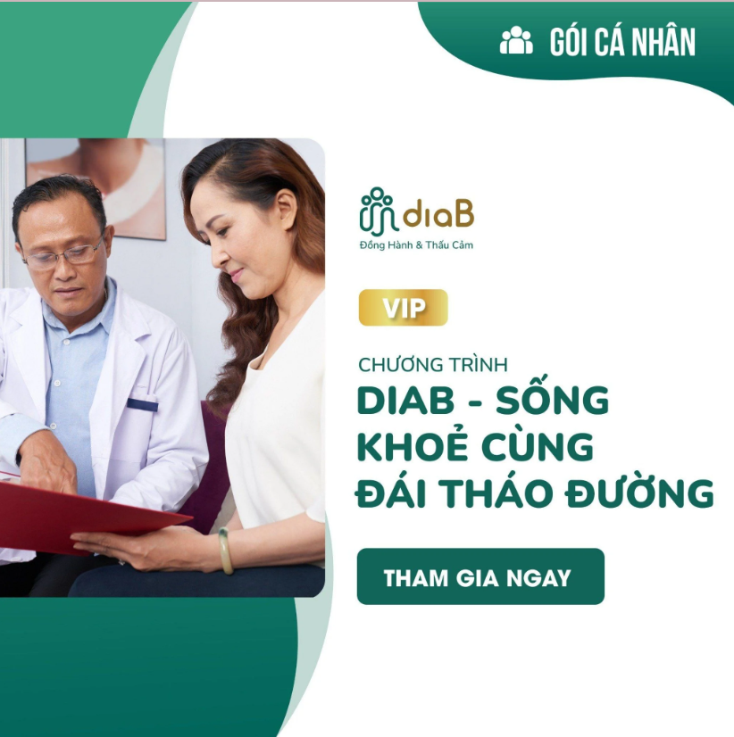 Chương trình Sống khỏe cùng đái tháo đường của DiaB có thể hỗ trợ bạn xây dựng chế độ ăn uống và luyện tập phù hợp với nhu cầu cá nhân