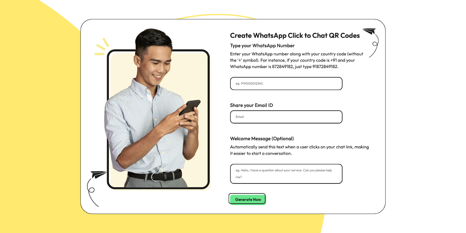 whatsapp qr code generator wati to send WhatsApp without saving number