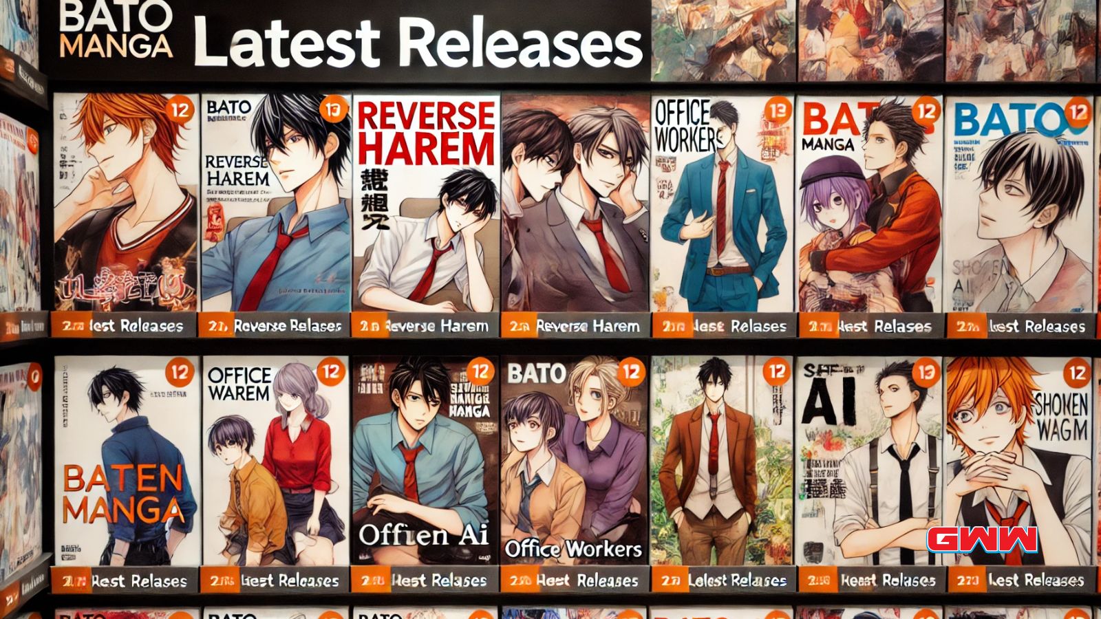 Popular manga titles on Bato Manga with genres and latest releases