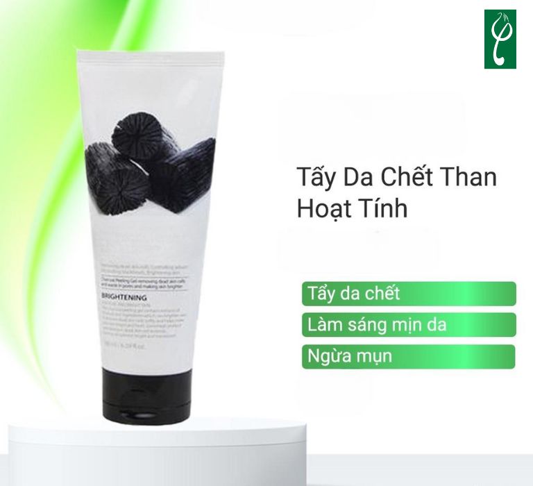 Gel tẩy tế bào chết than hoạt tính giúp loại bỏ dầu thừa hiệu quả