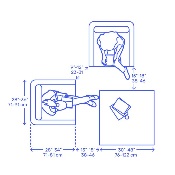 Reception Seating Dimensions & Drawings - image 1