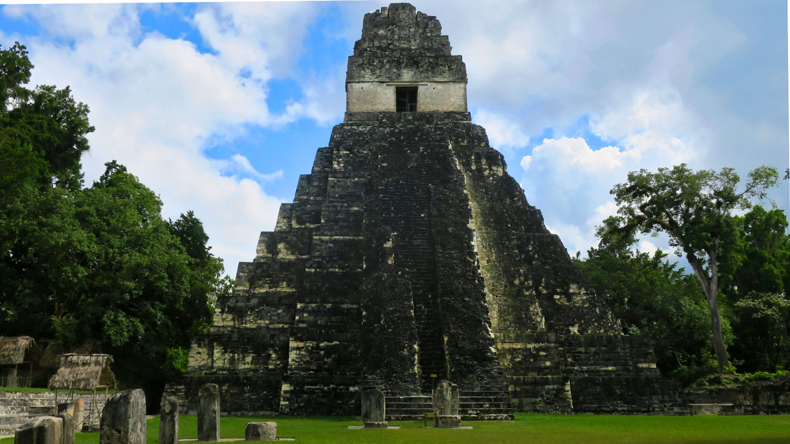 An archaeological site at Tikal National Park in Flores, Guatemala.
