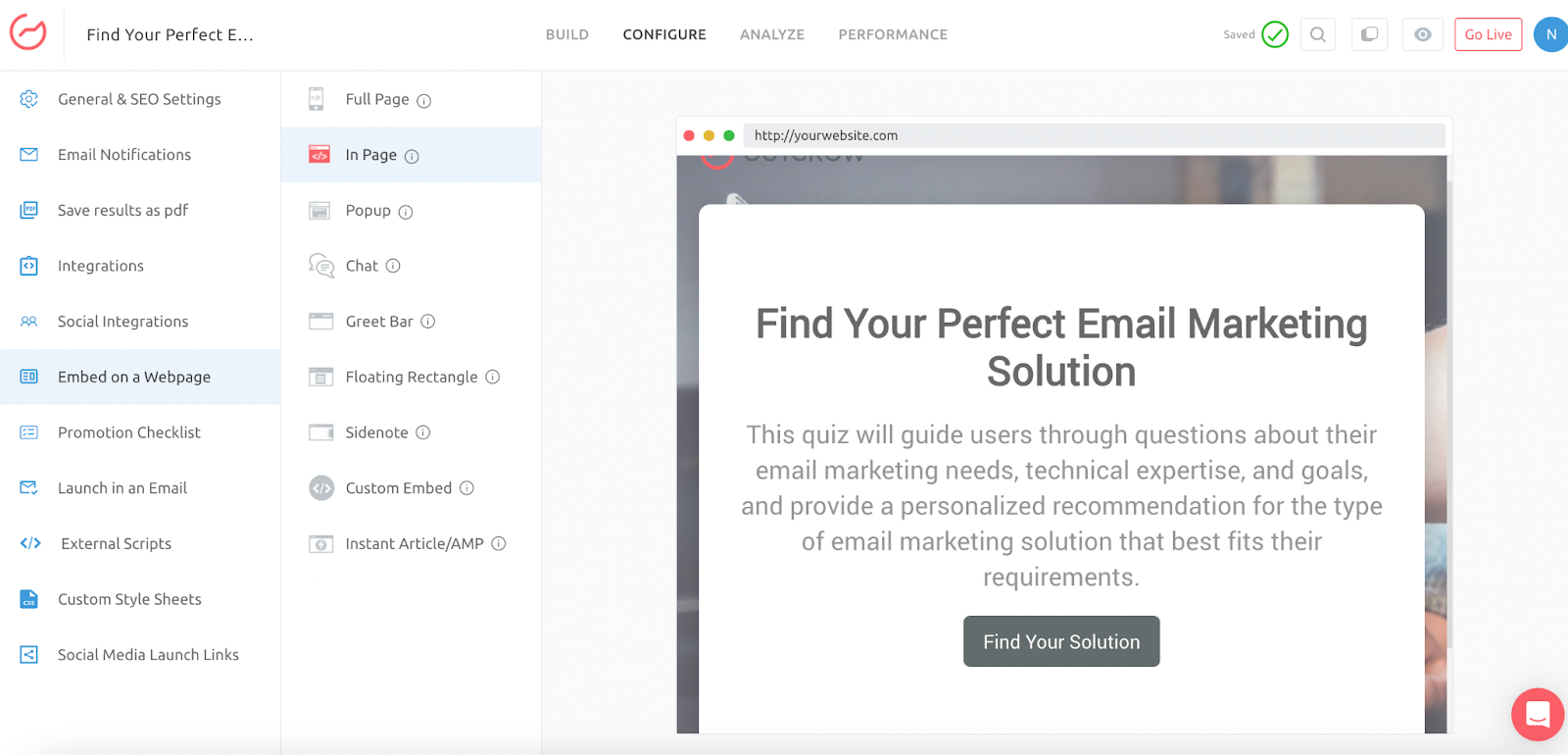 Publish and Embed