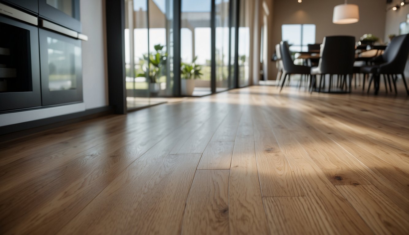 A side-by-side comparison of SPC and vinyl flooring, highlighting their different features and benefits